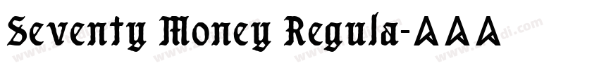 Seventy Money Regula字体转换